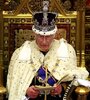 Carlos III, durante la sesión legislativa en el Palacio de Westminster (Fuente: AFP)