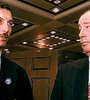 Mauricio Macri y Julio Grondona. El exbigotón sigue buscando venganza de aquella noche del '98.