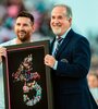 La distinción para Messi, el jugador con más trofeos en la historia del fútbol (Fuente: @InterMiamiCF)