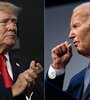 Donald Trump, todavía en carrera. Joe Biden, camino al retiro. (Fuente: AFP)