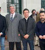 Rodrigo de Loredo junto a los diputados radicales Roberto Sánchez y Martín Tetaz.