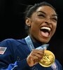 Simone Biles conquistó el quinto oro de su carrera. (Fuente: AFP)