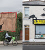 Se agranda el "zoológico" de Banksy: confirmó la autoría de dos nuevos grafitis en Londres (Imagen: collage de fotos Instagram @banksy)