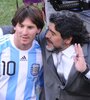 Lionel Messi y Diego Maradona (Fuente: NA)