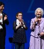 Kicillof se reunió con Estela Carlotto, presidenta de Abuelas de Plaza de Mayo.