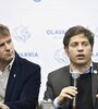 Axel Kicillof junto a Maximiliano Wesner, intendente de Olavarría.