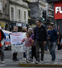 Pellegrini y Corrientes, punto de la manifestación. (Fuente: Andres Macera)