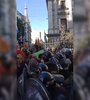 Represión en las afueras del Congreso (Fuente: Redes sociales)