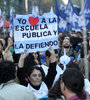 Maestras y maestros bonaerenses siguen peleando por una mejora en sus ingresos en defensa de la escuela pública.  (Fuente: Leandro Teysseire)