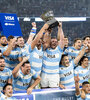 Los Pumas celebraron una victoria inolvidable ante Sudáfrica (Fuente: AFP)