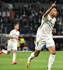 Mbappé festeja el segundo del Real Madrid. (Fuente: AFP)