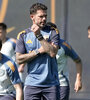 Gago tuvo su segundo día de trabajo al frente del equipo.  (Fuente: Foto Prensa Boca)