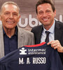 Miguel Russo posa junto la presidente de San Lorenzo, Marcelo Moretti (Fuente: Prensa)