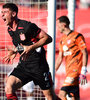 Facundo Rodríguez festeja la apertura del marcador del Pincha (Fuente: Fotobaires)