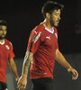 Pablo Pérez en la noche de Avellaneda, por la Copa Sudamericana.