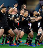 Los All Blacks y su famoso haka maorí. (Fuente: AFP)