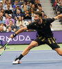 Lóndero luchó pero cayó ante el favorito Djokovic. (Fuente: AFP)