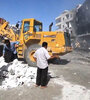 Los escombros de un edificio derrumbado en Idlib durante los bombardeaos estadounidenses.