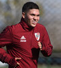 Quintero durante el entrenamiento de River. (Fuente: Prensa River)