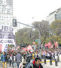 Hubo movilizaciones en el centro porteño y en distintas ciudades patagónicas. (Fuente: Bernardino Avila)