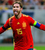 Sergio Ramos celebra el primero de España. (Fuente: EFE)