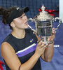 Bianca Andreescu, de 19 años, campeona en el US Open.