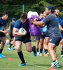 Los Pumas se entrenaron en Tokio. (Fuente: Prensa UAR)