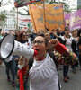 Los docentes marcharon a la Casa de Chubut en la CABA. (Fuente: Bernardino Avila)