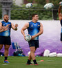 Los Pumas se preparan para el partido ante Tonga. (Fuente: AFP)