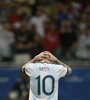 Lionel Messi, una muestra de la impotencia argentina en la noche de Salvador de Bahía. (Fuente: AFP)