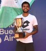 Sumit Nagal, un campeón que dio que hablar. (Fuente: Alejandro Del Bosco / Prensa Challenger de Buenos Aires)