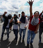 Corte de ruta en Latacunga, al sur de Quito. (Fuente: AFP)