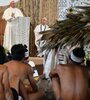 Postal de la visita del papa Francisco a Perú en enero del 2018. (Fuente: AFP)