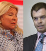 Elisa Carrió y Nicolás Massot.