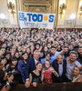 Fernández, Marziotta, Mujica y Lammens en el cierre del encuentro.