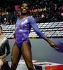 Simone Biles y su sonrisa característica (Fuente: AFP)