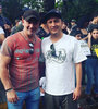 Barticciotto (izquierda) junto al presidente de Colo Colo, Edmundo Valladares (derecha).