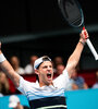 El Peque Schwartzman festeja su pase a la final del ATP 500 de Viena.