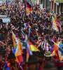Simpatizantes de Evo Morales marchan por las calles de La Paz. (Fuente: AFP)