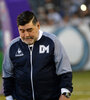 Maradona preocupado por el presente de Gimnasia. (Fuente: Fotobaires)