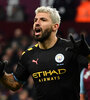 El festejo del Kun Agüero, el máximo goleador extranjero de la Premier League. (Fuente: AFP)