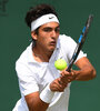 Román Burruchaga era el único argentino que quedaba en el torneo junior de Wimbledon. (Fuente: AFP)