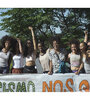 1. "Sin racismo nos queremos", dicen las activistas como bandera.  (Fuente: Gentileza Martín Lorenzo)