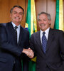 Jair Bolsonaro y Felipe Solá. (Fuente: Télam)