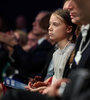 La joven ambientalista Greta Thunberg en Davos.  (Fuente: AFP)