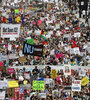 Una de las protestas más numerosas tuvo lugar en la ciudad de Chicago, en el centro del país. (Fuente: AFP)