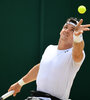 Gustavo Fernández, primer singlista argentino de la historia en consagrarse en Wimbledon. (Fuente: AFP)