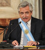 Alberto Fernández prepara su discurso de apertura de las sesiones ordinarias del Congreso. (Fuente: Bernardino Avila)