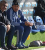 Claudio "Chiqui" Tapia y Carlos Borrello, en Ezeiza. (Fuente: AFA)