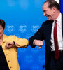La titular del FMI, Kristalina Georgieva, y el presidente del Banco Mundial, David Malpass.